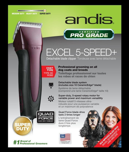 Máquina Andis Excel 5 Velocidades (peluquería Canina)