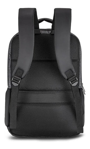 Mochila Midtown Multilaser de 15.6 pulgadas, negra, Bo443, color negro, diseño de tela lisa