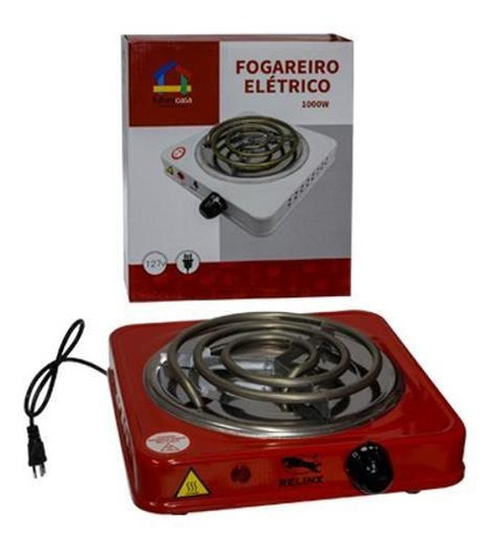 Fogareiro Elétrico Portátil 1000w 110v