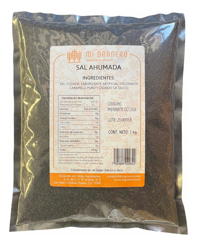 Sal Ahumada 1 Kilo Smoked Salt