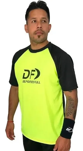 Remera Hombre Short Conjunto Df Padel Tenis Talle Especial