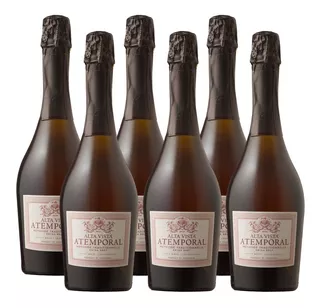 Champagne Atemporal Extra Brut Rosé 750ml. Caja 6 Botellas