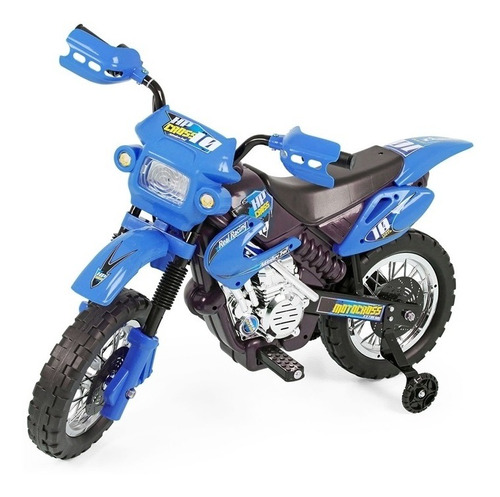 Moto Eletrica Infantil Motocross Azul Xplast