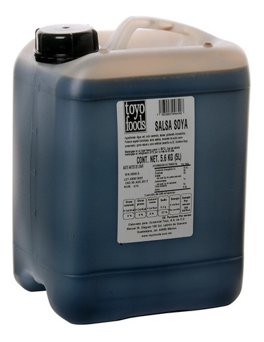 Imagen 1 de 1 de Salsa De Soya, Toyo Foods, 5l