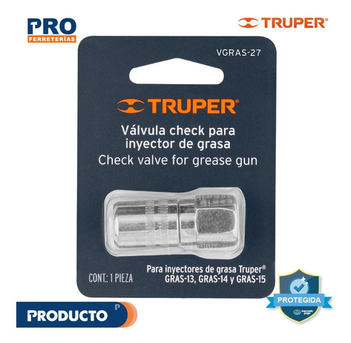 Válvula Check Para Grasera, 27 Npt 14926