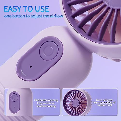 Mini Ventilador Portátil Recargable Usb, Paquete De 6