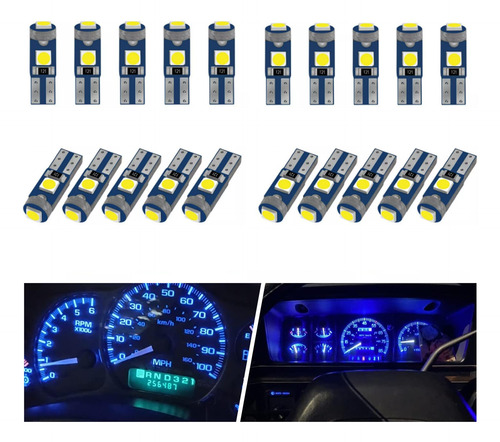 20 Focos Led T5 W3w W1.2w Pellizco Tablero De Mandos Cluster