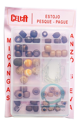 Kit De Pesca Anzol E Miçangas Eva Celta 1041