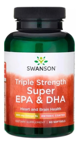 Swanson Omega 3 Epa & Dha 900 Mg 60 Softgels Triple Potencia