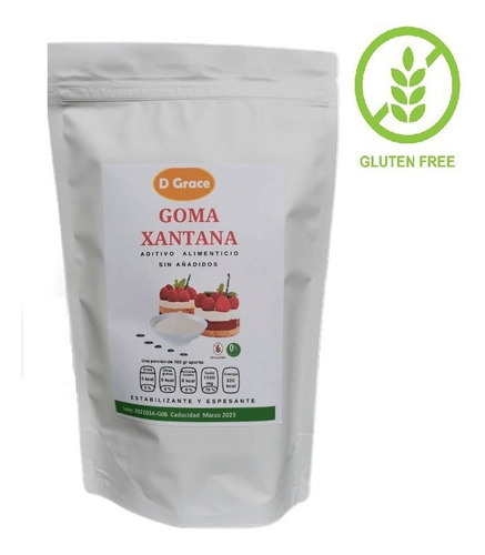 Imagen 1 de 5 de Goma Xantana Sin Gluten Keto Premium 1 Kg