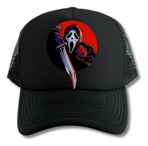 Gorra Trucker Scream Mascara Terror Series Black 