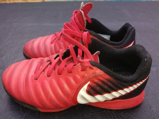 botines nike negro y rojo