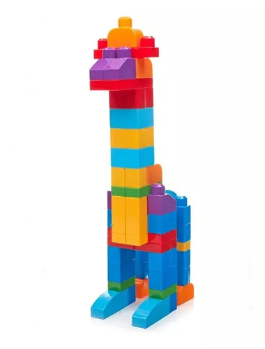 Blocos de Montar - Mega Bloks - Sacola com 80 Peças - Azul - Fisher-Price