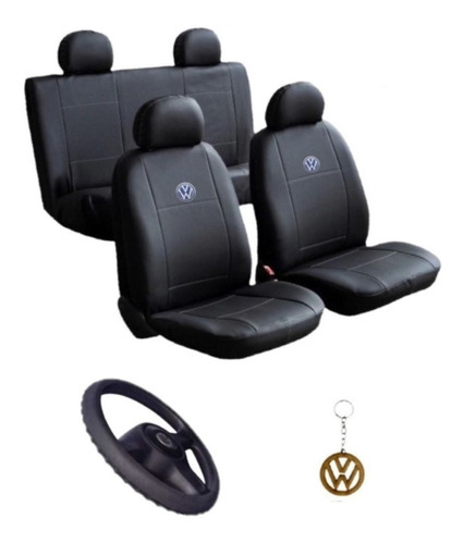 Capa Banco Carro Couro Vw Voyage G6 Confortline 2013 2014