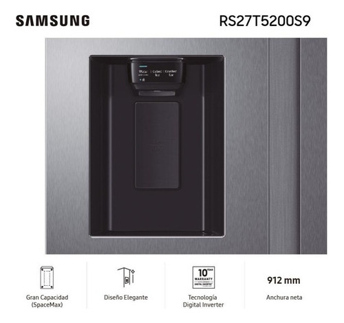 Heladera Side By Side Samsung Inverter Space Max 716l