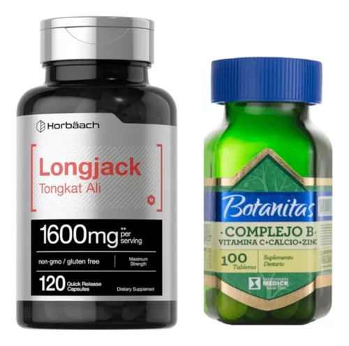 Tongkat Ali 1600 Mg + Complejob - Unidad a $989