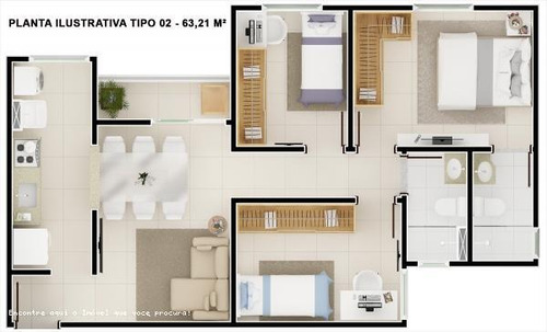 Imagem 13 de 15 de Apartamento Para Venda Em Indaiatuba, Jardim Santiago,, 3 Dormitórios, 1 Suíte, 2 Banheiros, 2 Vagas - Ap0039_1-1571770