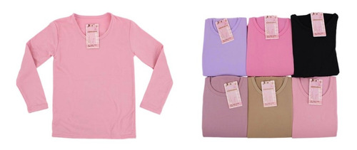 Imagen 3 de 3 de Pack 3 Camiseta Con Polar Manga Larga Niño Niña