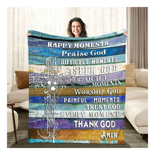 Christian Gifts, Healing Throw Blanket With Inspirational