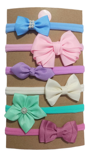 Diadema Para Bebé Tiara Pack 6 Piezas