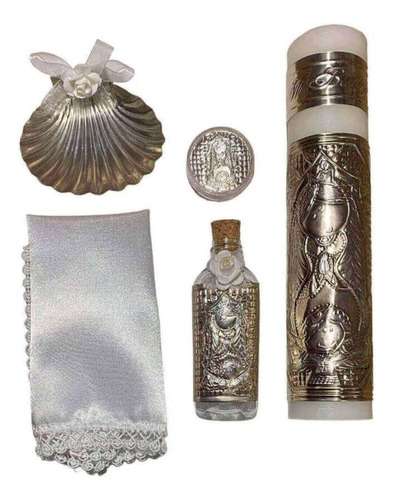 Kit Bautizo Virgen Repujado