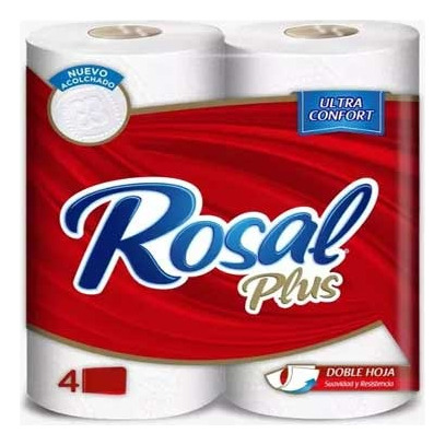 Papel Higiénico Rosal Plus 180 Hojas 12x4 