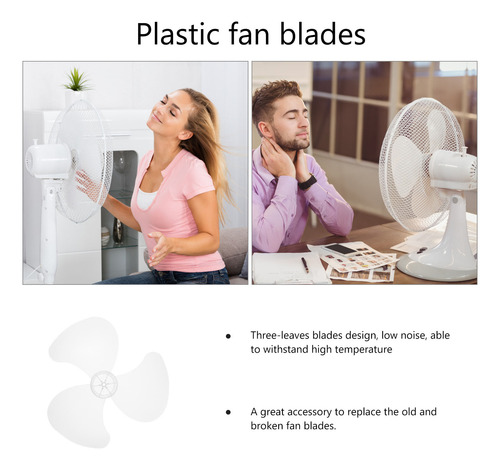 2 Piezas De Repuesto De Aspas De Ventilador De Plástico Para