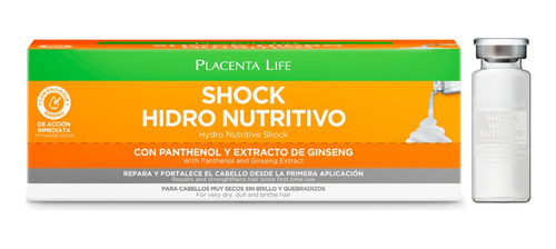 Shock Hidro Nutritivo Placenta Life 15 Ml Blíster X 12 Unds