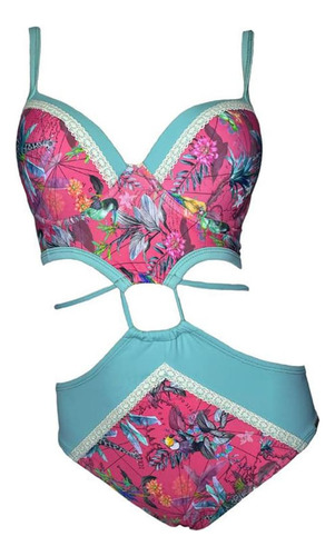 Trikini Eleanor Roosevelt Turquesa Gl-44 Color Turquesa