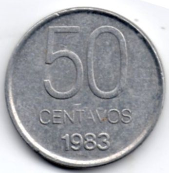 Moneda De 50 Centavos De 1983