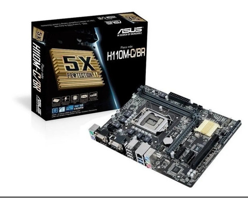 Placa Mãe Asus H110m C/br 5x Protection Ii