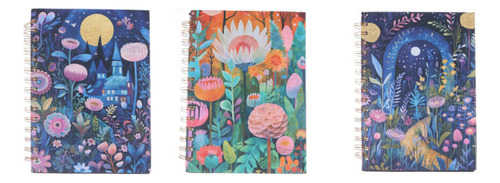 Libreta Cuaderno Notas Agenda A5 21x14 Cm Flowers