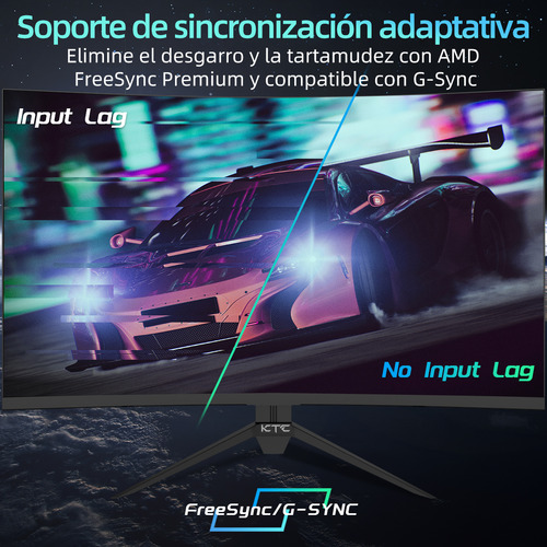 Monitor Gamer KTC con pantalla de 27" 165Hz y resolución QHD+