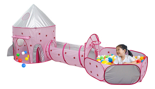 Tent Crawl 3 Niños Juegan Con Tunnel Boys Girls Kids