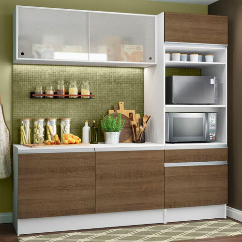 Madesa Gabinete Compacto C/ Arm. Topazio Pop Rust./blanco