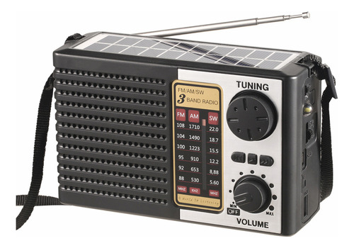 Radio Meteorológica Solar De Emergencia Compatible Con Bluet