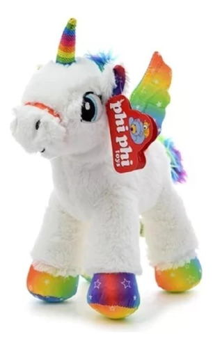 Peluche Unicornio Con Alas 35 Cm Phi Phi Toys Playking