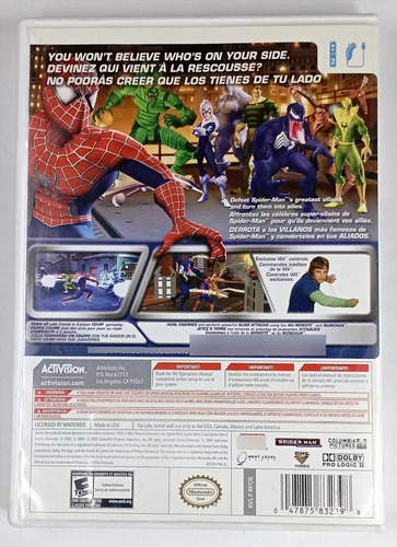 Spider-man: Friend Or Foe Nintendo Wii Retromx (Usado)
