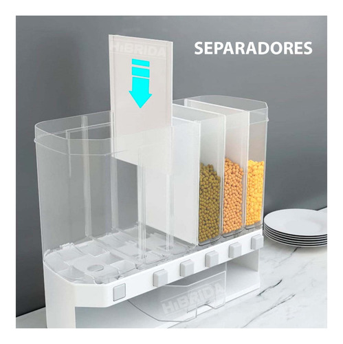 Dispensador De Alimentos Almacena Menestras Cocina Cereales
