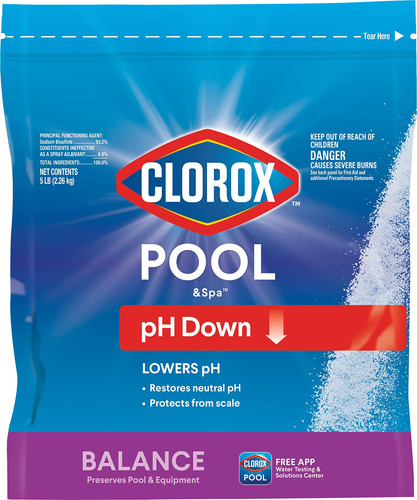 Clorox Pool&spa 12105clx Ph Abajo, 5 Lb