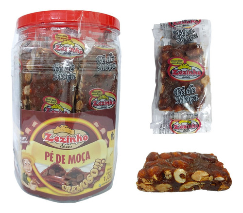 Doce de pé de moça amendoim e leite condensado sem TACC em pote resistente 50 kg 20 un