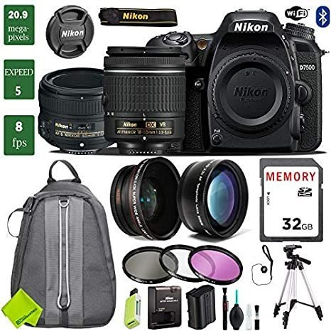 Camara Nikon D7500 Dslr 18-55mm Vr Lente Bundle 18-55mm 4411