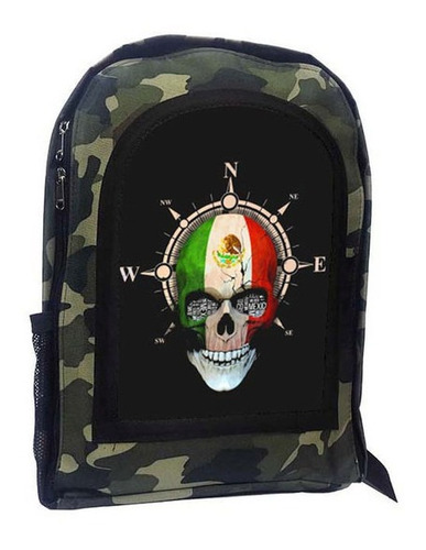 Mochila Camuflada Calavera Mexicana Catrina A46