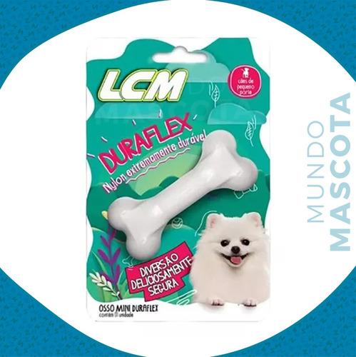 Juguete Perro Hueso Irrompible Duraflex Mini / Mundo Mascota