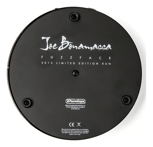 Pedal Jim Dunlop Joe Bonamassa Fuzz Face Jbf3bjsd Color Negro