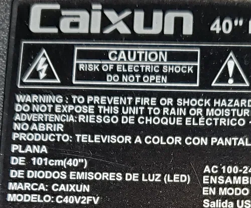 Tarjeta De Video ( Main ) Caixun C40v2fv Todo En Uno (Usado)
