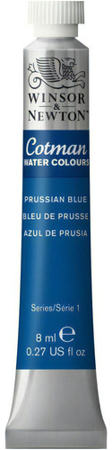 Aquarela Cotman Winsor e Newton Pomo 8 ml azul prussiano cor 538