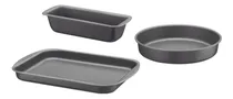 Comprar Set De 3 Asaderas Tramontina Asadera+tortera+molde De Pan