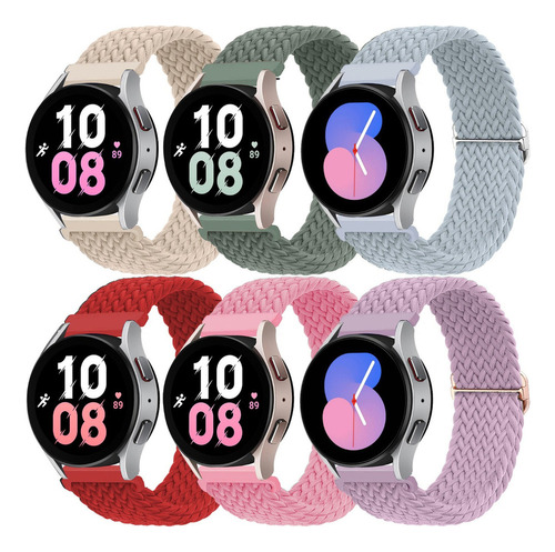 6 Correas Reloj Para Samsung Galaxy Watch 5 Pro 4 Gear S3 )