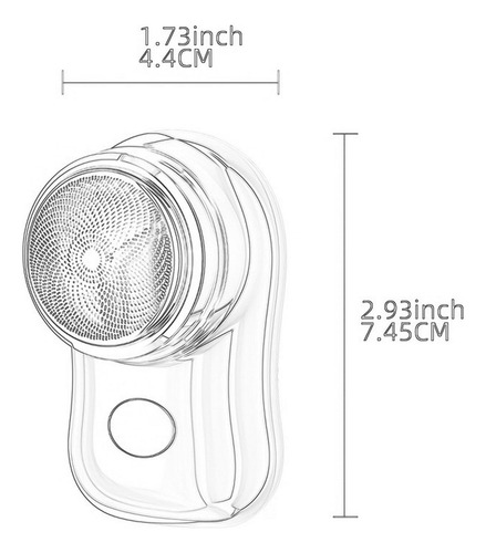 Mini Barbeador Elétrico Para Depilação Gradiente Azul